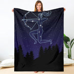 Sagittarius Constellation Print Blanket