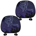 Sagittarius Constellation Print Car Headrest Covers