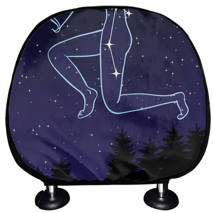 Sagittarius Constellation Print Car Headrest Covers