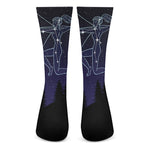 Sagittarius Constellation Print Crew Socks