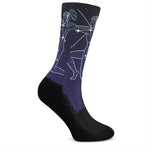 Sagittarius Constellation Print Crew Socks