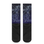 Sagittarius Constellation Print Crew Socks