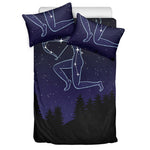 Sagittarius Constellation Print Duvet Cover Bedding Set