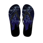 Sagittarius Constellation Print Flip Flops