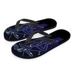 Sagittarius Constellation Print Flip Flops