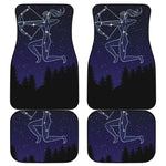 Sagittarius Constellation Print Front and Back Car Floor Mats