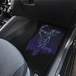 Sagittarius Constellation Print Front and Back Car Floor Mats