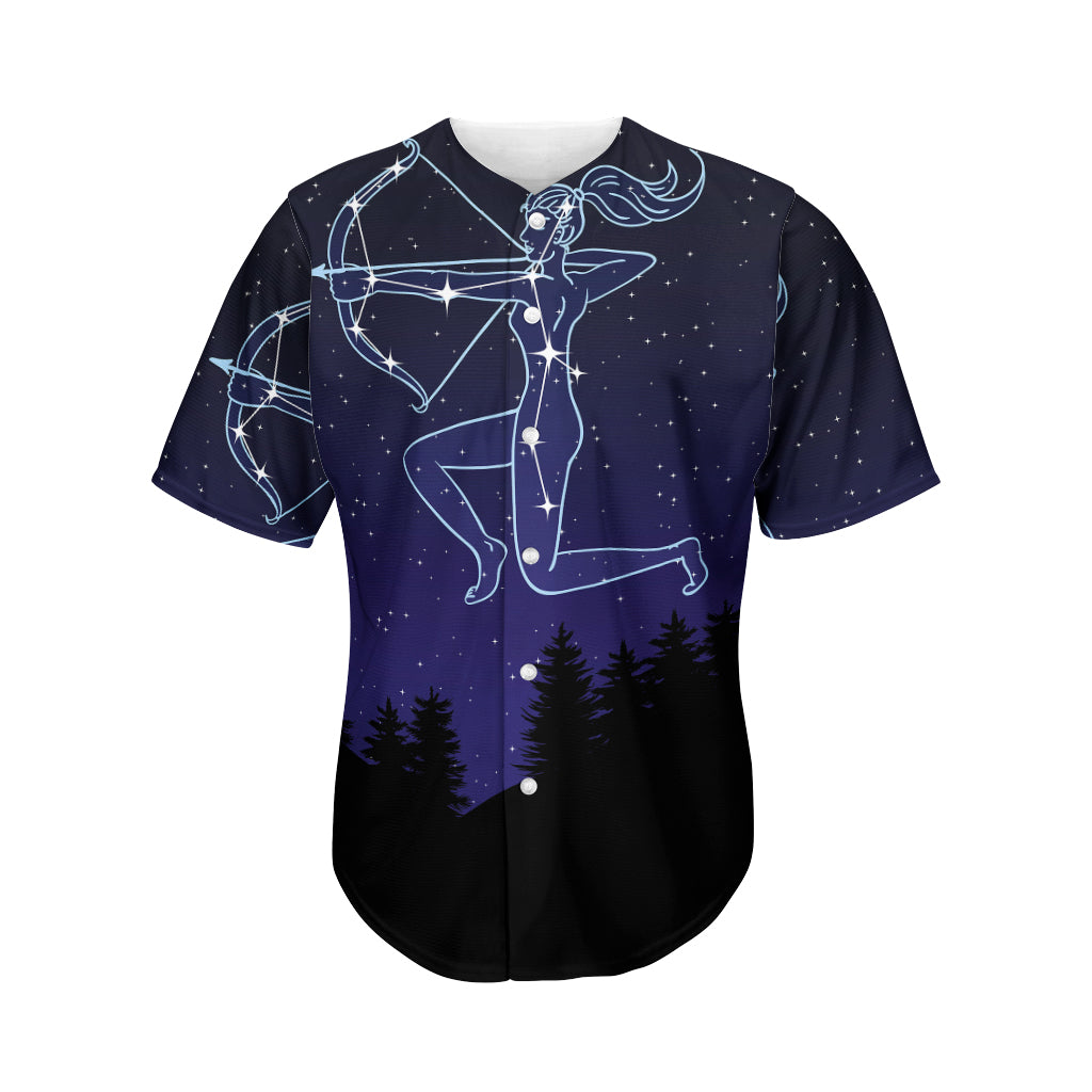 Sagittarius Constellation Print Men's Baseball Jersey