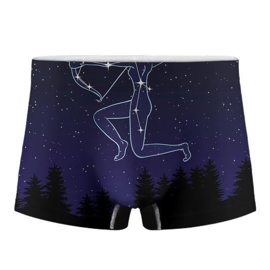 Sagittarius Constellation Print Men's Boxer Briefs