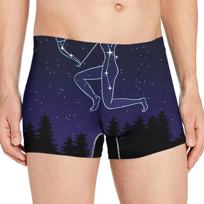 Sagittarius Constellation Print Men's Boxer Briefs