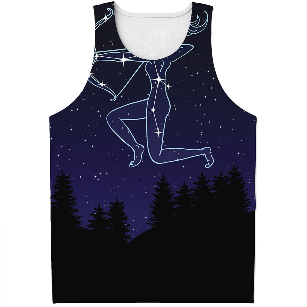 Sagittarius Constellation Print Men's Tank Top