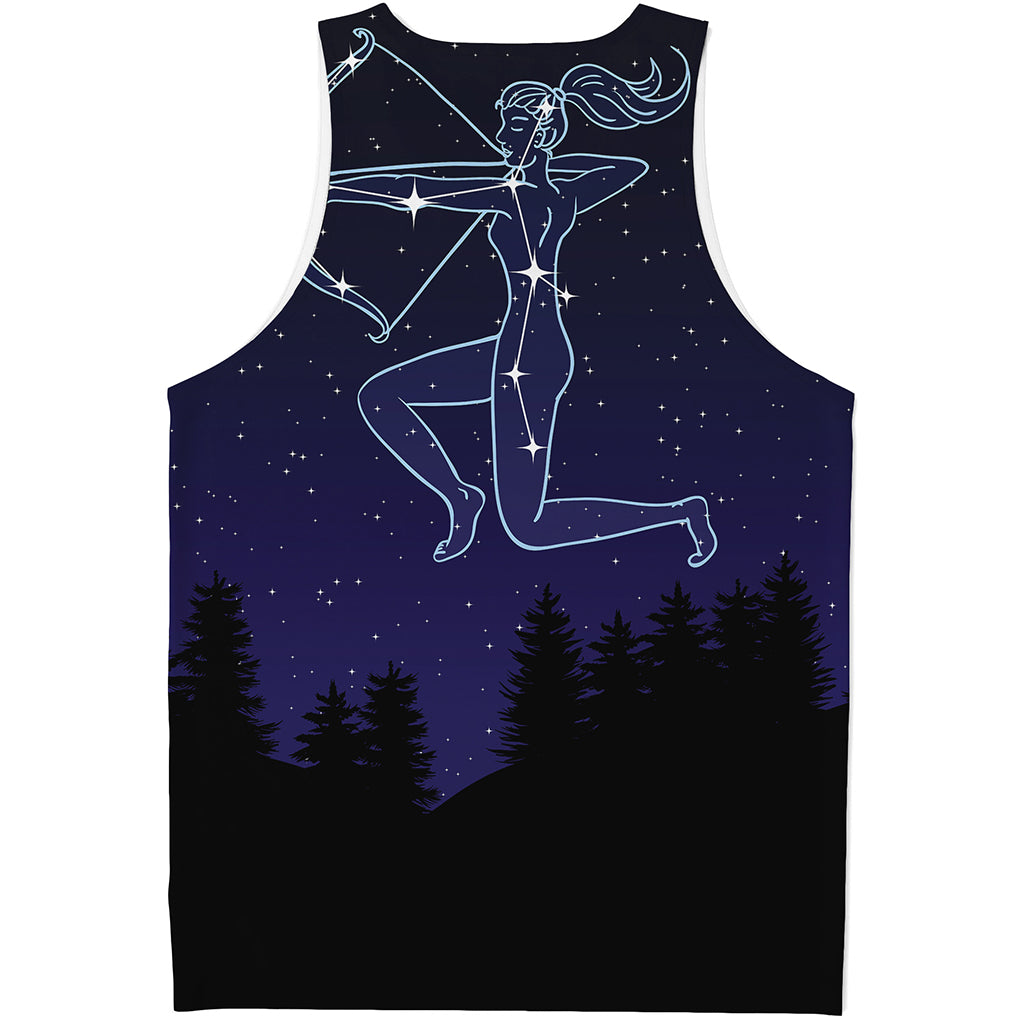 Sagittarius Constellation Print Men's Tank Top