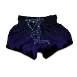 Sagittarius Constellation Print Muay Thai Boxing Shorts