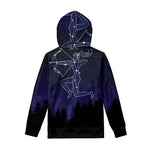 Sagittarius Constellation Print Pullover Hoodie