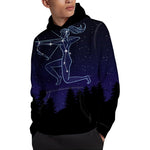 Sagittarius Constellation Print Pullover Hoodie