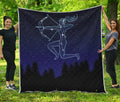 Sagittarius Constellation Print Quilt