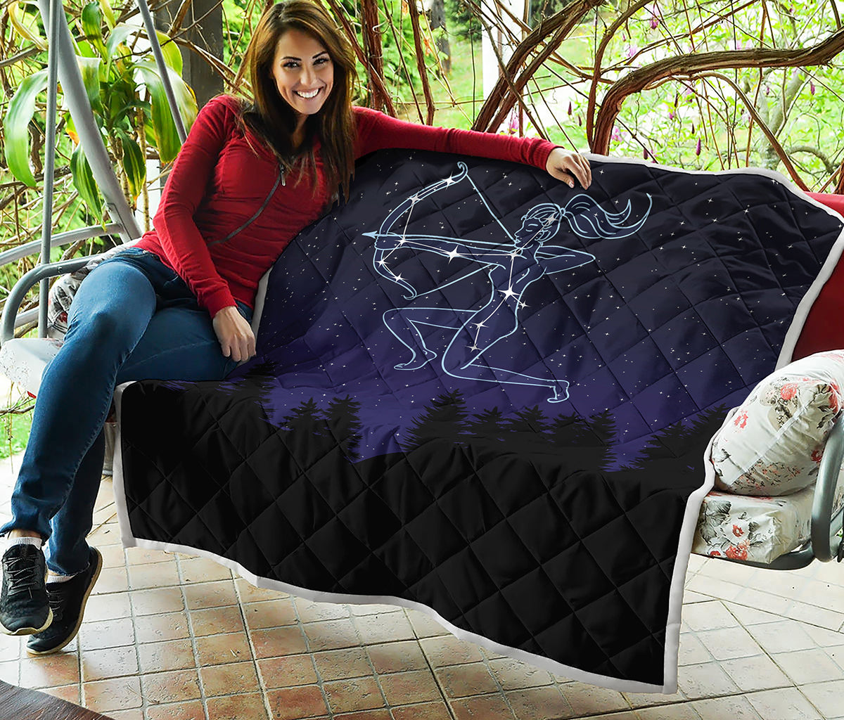 Sagittarius Constellation Print Quilt
