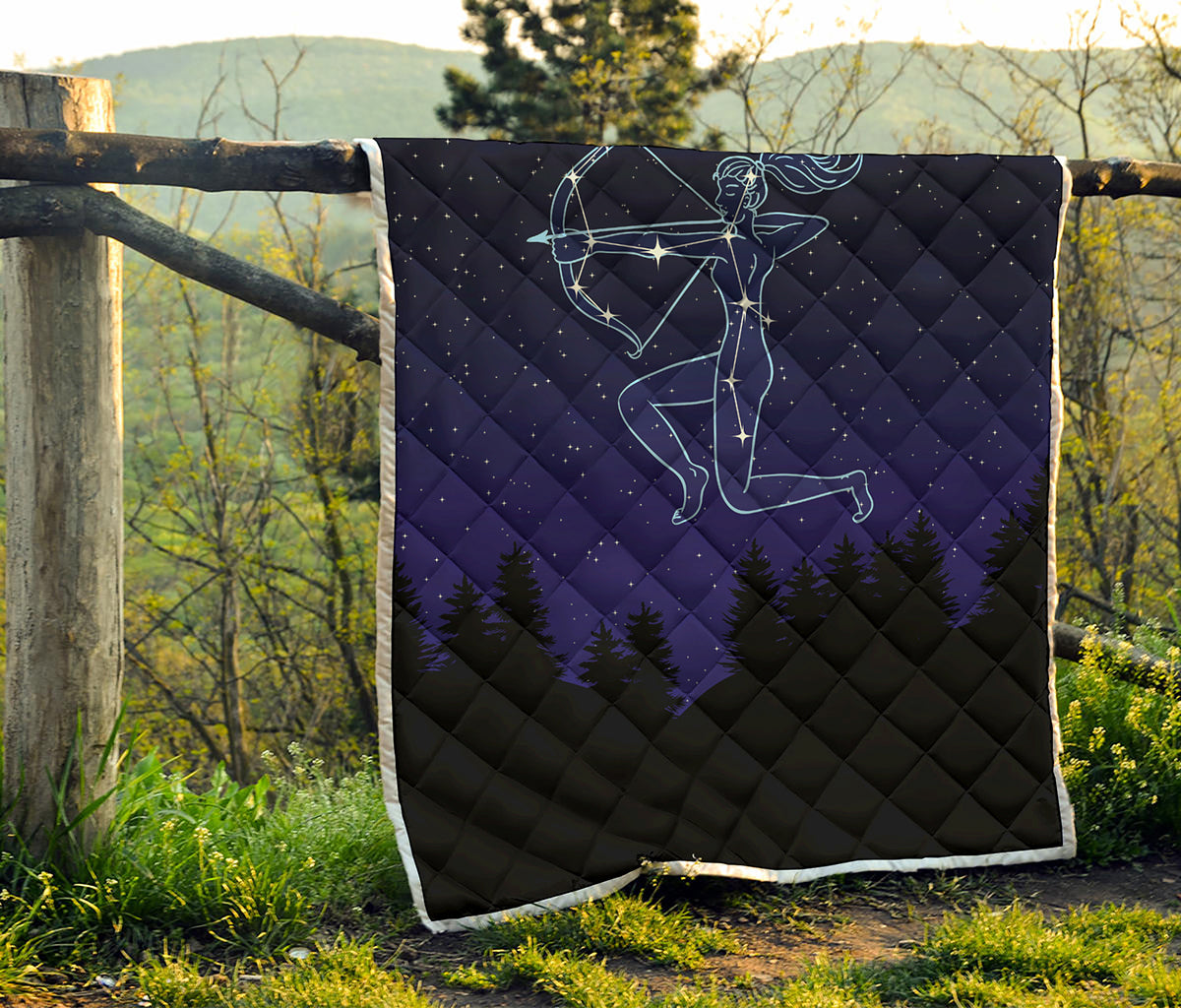 Sagittarius Constellation Print Quilt