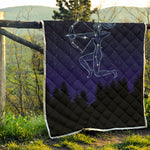 Sagittarius Constellation Print Quilt