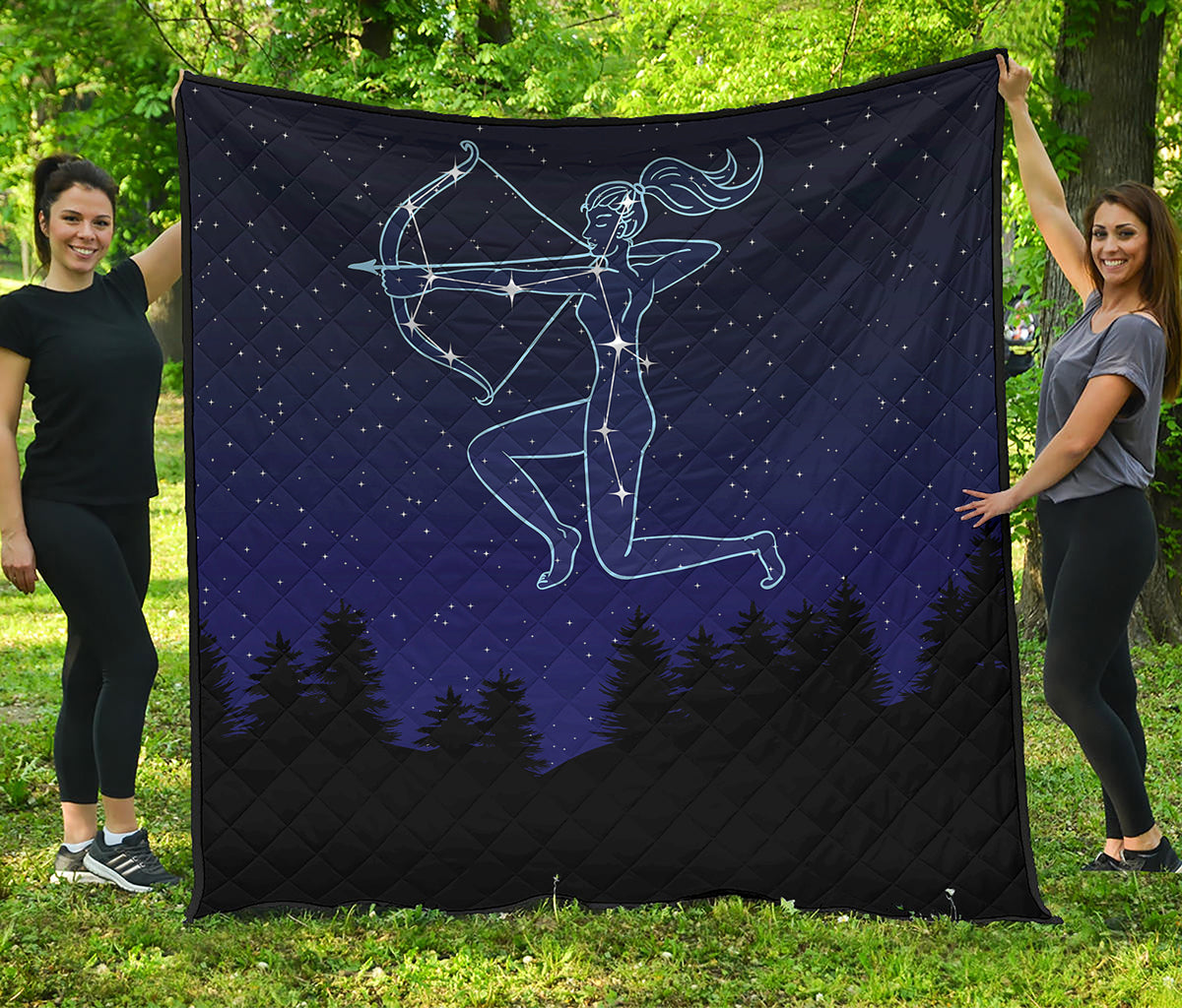 Sagittarius Constellation Print Quilt