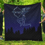 Sagittarius Constellation Print Quilt