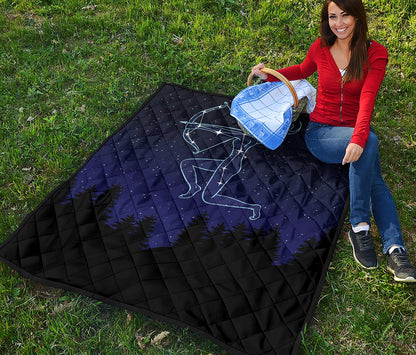 Sagittarius Constellation Print Quilt