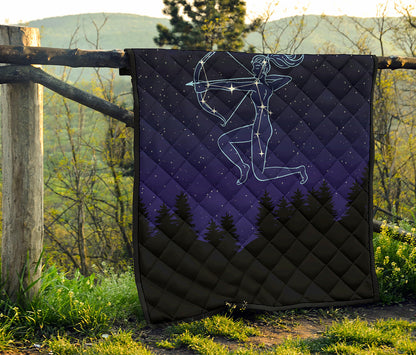 Sagittarius Constellation Print Quilt