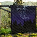 Sagittarius Constellation Print Quilt