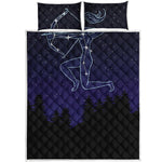 Sagittarius Constellation Print Quilt Bed Set