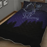 Sagittarius Constellation Print Quilt Bed Set