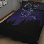 Sagittarius Constellation Print Quilt Bed Set