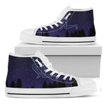 Sagittarius Constellation Print White High Top Shoes