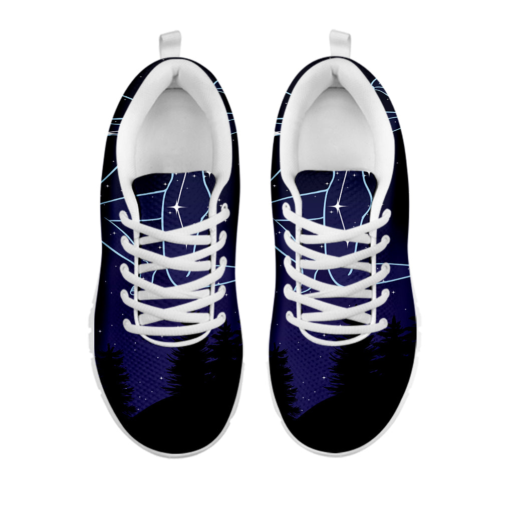 Sagittarius Constellation Print White Sneakers
