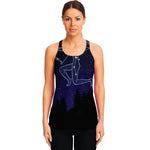 Sagittarius Constellation Print Women's Racerback Tank Top