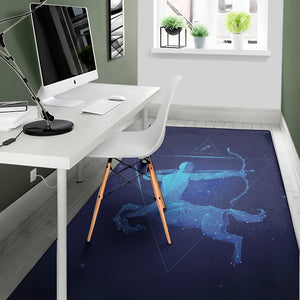 Sagittarius Horoscope Sign Print Area Rug