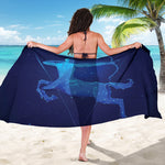 Sagittarius Horoscope Sign Print Beach Sarong Wrap