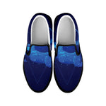 Sagittarius Horoscope Sign Print Black Slip On Shoes