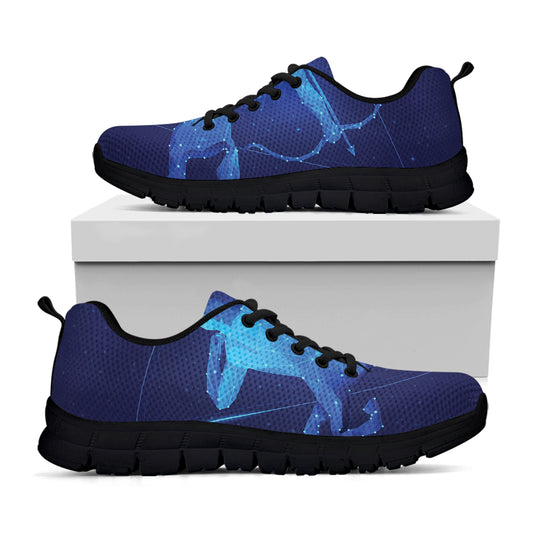 Sagittarius Horoscope Sign Print Black Sneakers