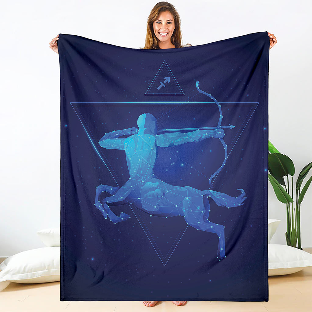 Sagittarius Horoscope Sign Print Blanket