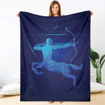 Sagittarius Horoscope Sign Print Blanket