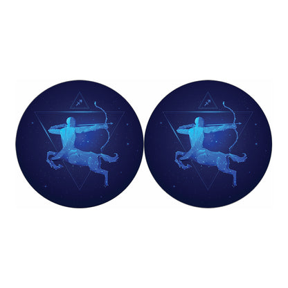 Sagittarius Horoscope Sign Print Car Coasters