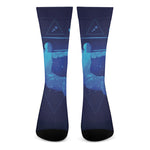 Sagittarius Horoscope Sign Print Crew Socks