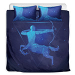Sagittarius Horoscope Sign Print Duvet Cover Bedding Set
