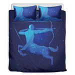 Sagittarius Horoscope Sign Print Duvet Cover Bedding Set
