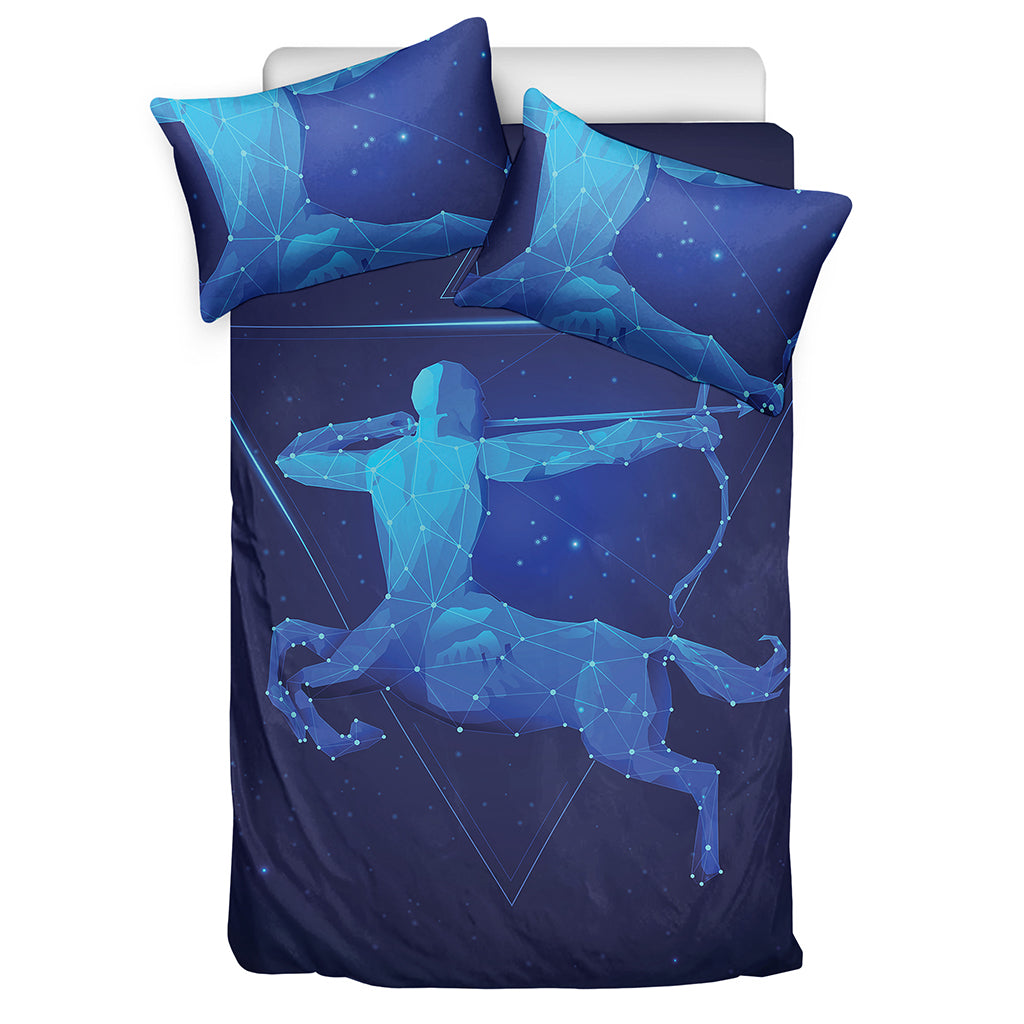 Sagittarius Horoscope Sign Print Duvet Cover Bedding Set