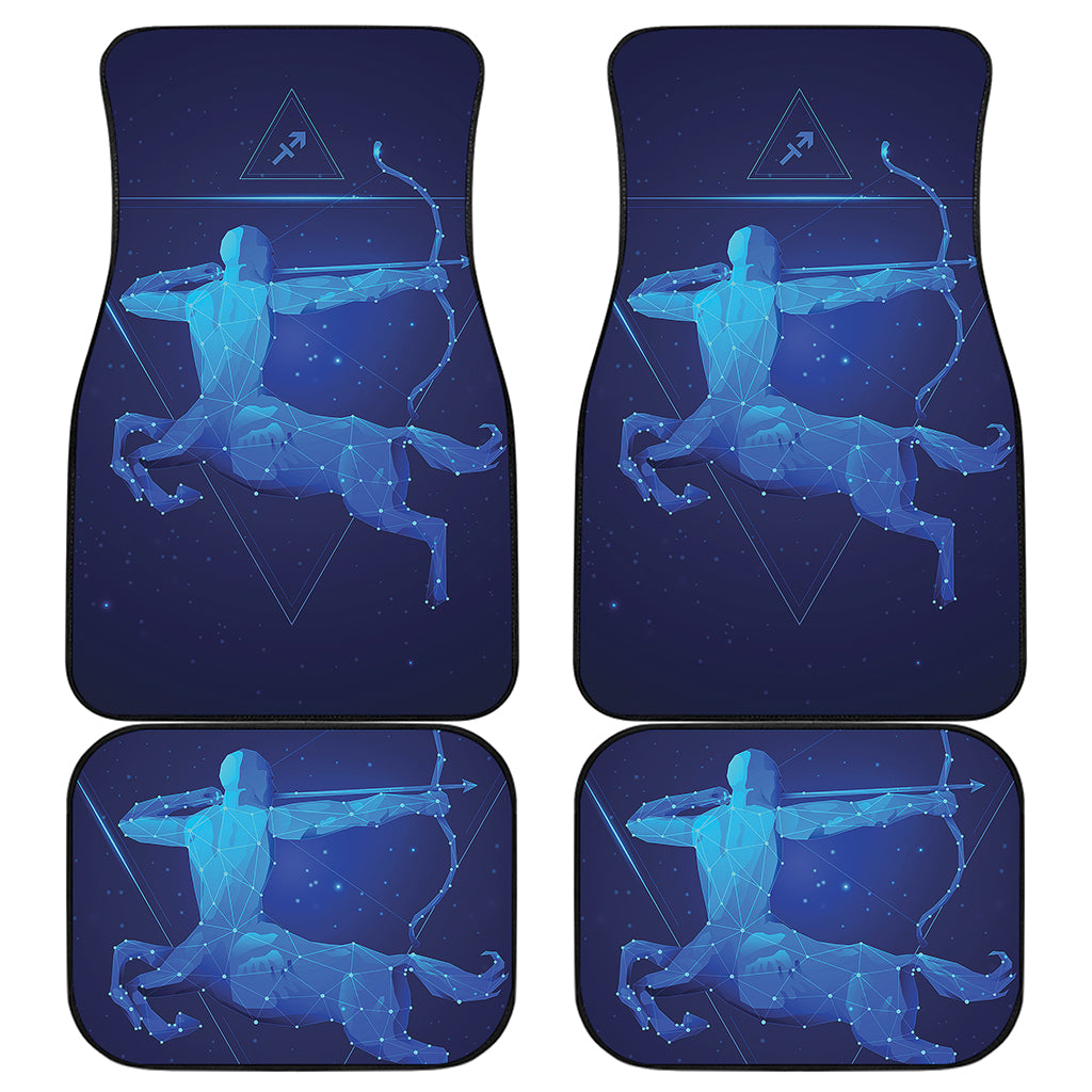 Sagittarius Horoscope Sign Print Front and Back Car Floor Mats