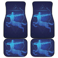 Sagittarius Horoscope Sign Print Front and Back Car Floor Mats