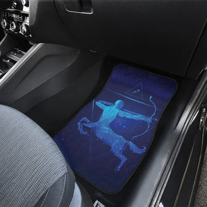 Sagittarius Horoscope Sign Print Front and Back Car Floor Mats