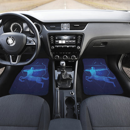 Sagittarius Horoscope Sign Print Front Car Floor Mats