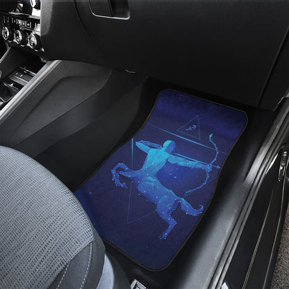 Sagittarius Horoscope Sign Print Front Car Floor Mats